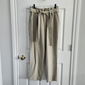 NWOT A New Day High Rise Paper Bag Waist Pants With Belt